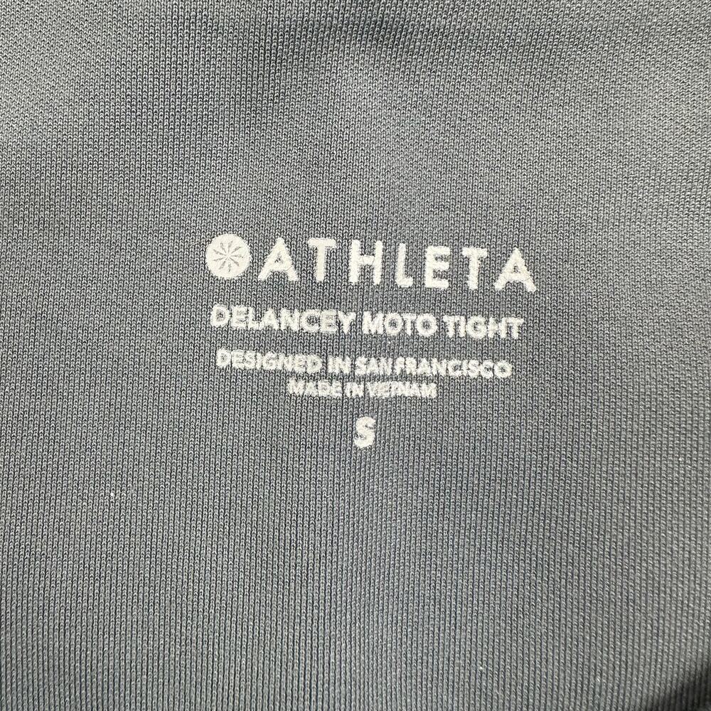 Athleta Leggings Womens Small Blue Gray Delancey Moto Travel Modern City Active - Picture 5 of 12